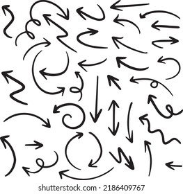 Arrows big black set icons. Arrow icon. Arrow vector collection. Arrow. Cursor. Modern simple arrows. Vector illustration