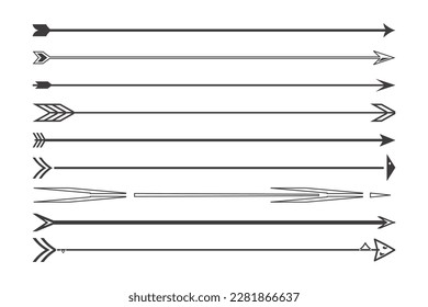Flechas grandes iconos de conjunto negro. Icono de flecha. Colección vectorial de flecha. Flecha. Cursor. Modernas flechas simples. Ilustración del vector