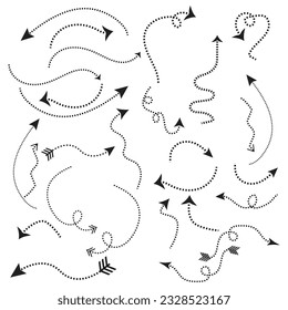 Pfeile große schwarze Set-Symbole. Pfeilsymbol. Pfeilvektorkollektion. Pfeil. Cursor. Moderne, einfache Pfeile. Vektorgrafik