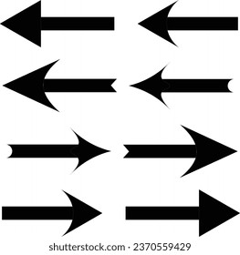 Arrows big black set icons. Arrow icon. Arrow vector collection. Arrow. Cursor. Modern simple arrows. Vector illustration