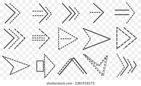 Arrows big black set icons. Arrow icon. Arrow vector collection. Arrow. Cursor. Modern simple arrows. Set of vector arrows of different shapes and sizes. Vector graphics. icons