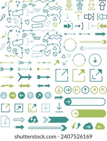 Arrows big black set icons. Arrow icon. Arrow vector collection. Arrow. Cursor. Modern simple arrows.
