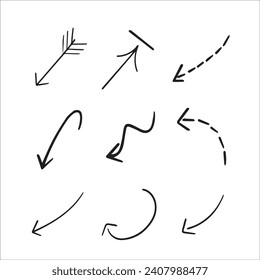Arrows big black set icons. Arrow icon. Arrow vector collection. Arrow. Cursor. Modern simple arrows. Vector illustration