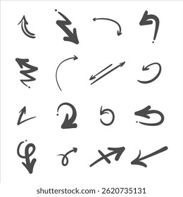 Arrows big black set icons, arrow icon, modern simple arrows, arrow vector collection cursor