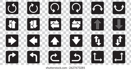 Arrows big black set icons, arrow icon, modern simple arrows, arrow vector collection cursor.
