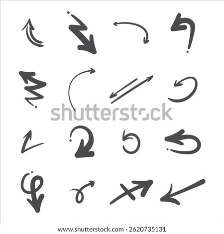 Arrows big black set icons, arrow icon, modern simple arrows, arrow vector collection cursor