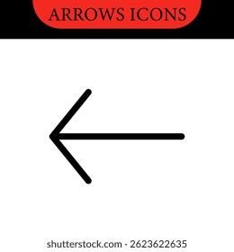 Arrows big black set of web icons in line style. Arrow collection signs for web and mobile app. Arrow icons with various directions. Cursor, UI, web graphics, apps. Vector illustration