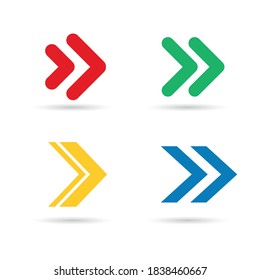 Fija los iconos de conjunto grande. Icono de flecha. Colección vectorial de flecha. Nueva flecha. Cursor. Modernas flechas simples. Ilustración del vector