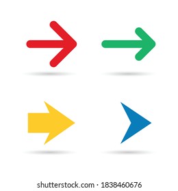 Arrows big set icons. Arrow icon. Arrow vector collection. New Arrow. Cursor. Modern simple arrows. Vector illustration