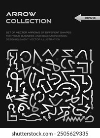 Arrows big set icons, arrow icon, modern simple arrows, arrow vector collection cursor