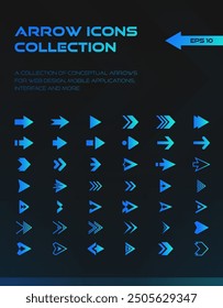 Arrows big set icons, arrow icon, modern simple arrows, arrow vector collection cursor