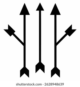 Setas ícone preto sobre fundo branco.