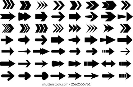 Arrows black icon set. Arrows vector collection. Arrow. Black arrows icons. Cursor. Big vector set of black arrow symbol and direction pointers in different styles. Beautiful arrow vector collection.