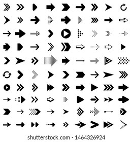 Arrows. Arrows black icons. Arrow black vector icon. Big set of black arrows. Eps10