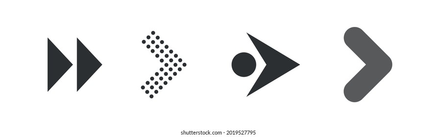 Arrows black set icons. Arrow vector collection.. Cursor. Modern simple arrows.