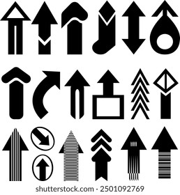 Arrows black set icons collection, arrow icon, stylish arrows icons, modern simple arrows, arrow vector