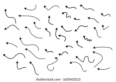 Arrows black set icons vector set collections. Arrow Cursor Modern simple illustration