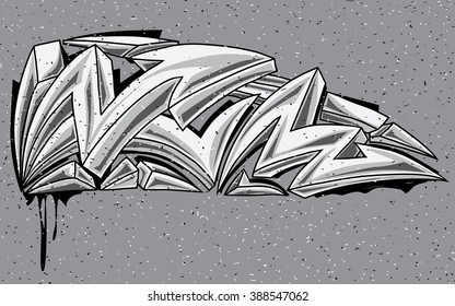 Arrows black and white graffiti