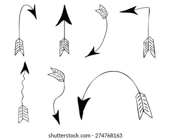 arrows, bows