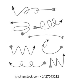 arrows and bows element set
