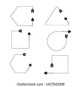 arrows and bows element set