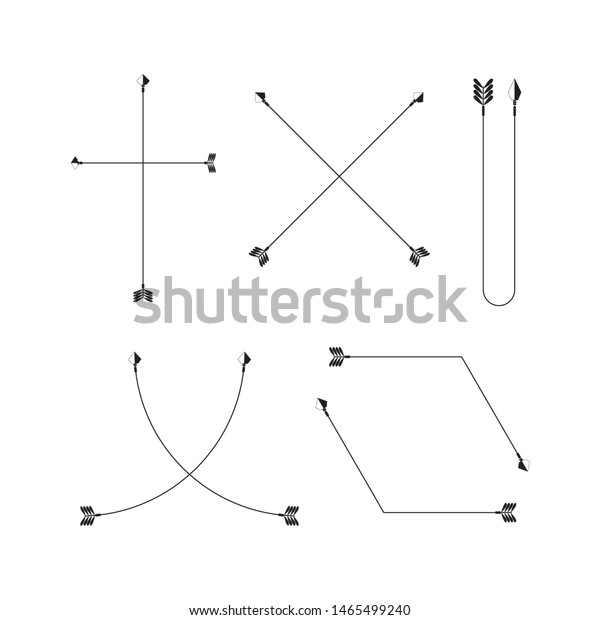 arrows and bows vector
set