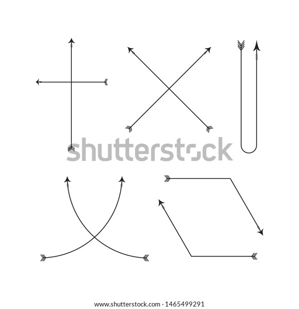 arrows and bows vector\
set