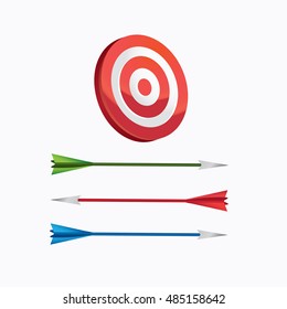 Arrows with bulls eye