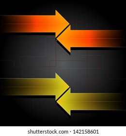 arrows business  dark background