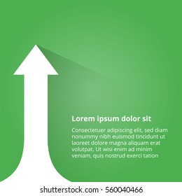 Arrows business growth. Vector infographic illustration