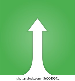 Arrows business growth. Vector infographic illustration