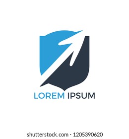 Arrows business logo design. Progress and Success logo.
