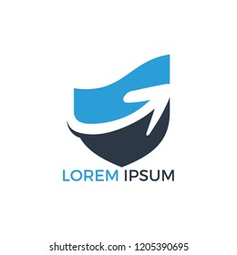 Arrows business logo design. Progress and Success logo.