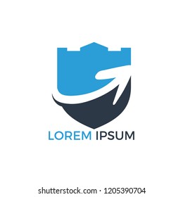 Arrows business logo design. Progress and Success logo.