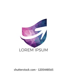 Arrows business logo design. Progress and Success logo.