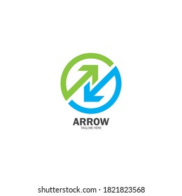 Arrows business vector illustration icon Logo Template design