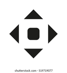 arrows button vector icon, eps10