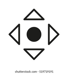arrows button vector icon, eps10