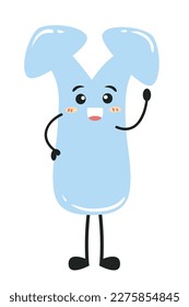 Arrows Cartoon with funny emotions vector cartoon characters Illustration isolated on a white background.