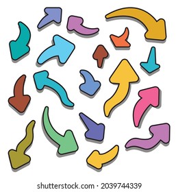 Arrows Cartoon Vector Illustration Collection