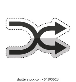 arrows change symbol isolated icon vector illustration design