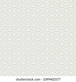 Arrows, chevrons wallpaper. Japanese mountains motif. Ancient mosaic backdrop. Oriental pattern background. Ethnic ornament. Folk image. Digital paper, textile print, web design. Seamless illustration