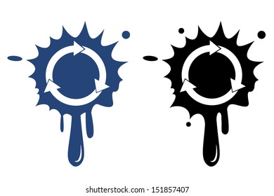Arrows circle blot icon