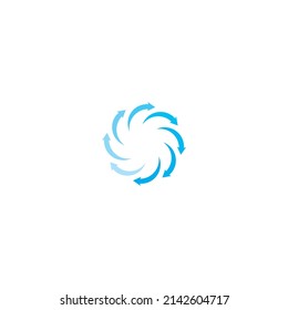 Arrows circle vector illustration icon Logo Template design