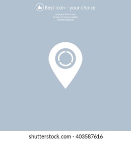 Arrows circle vector map pointer