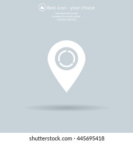 Arrows circle vector map pointer