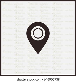 Arrows circle vector map pointer