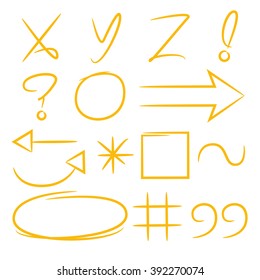 arrows circles symbols