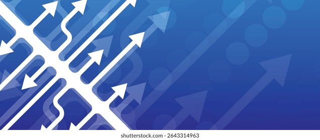 Arrows circuit style for business or technology, finance background