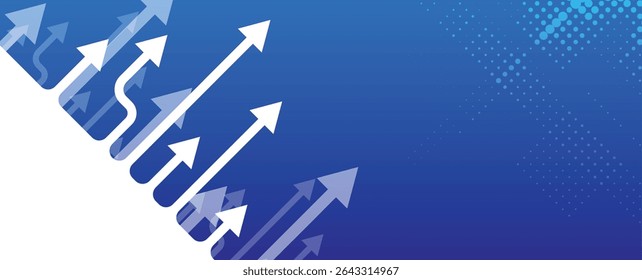 Arrows circuit style for business or technology, finance background